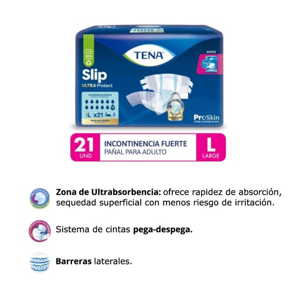 Pañales Tena Slip Ultra bolsa x 21 GRANDE - Image 2