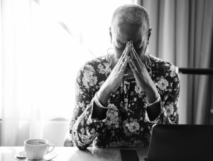 Mujer con stress