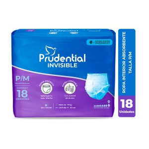 Ropa interior desechable Prudential Invisible bolsa x 18 PEQUEÑO/MEDIANO