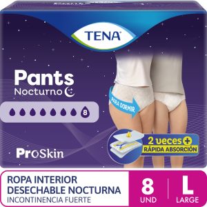 Ropa interior Absorbente Tena Pants Nocturno bolsa x 8  GRANDE